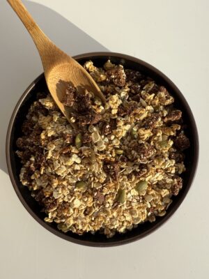 Fig+Orange+dark chocolate granola