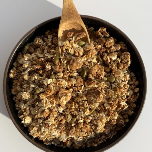 Fig+peanut butter granola